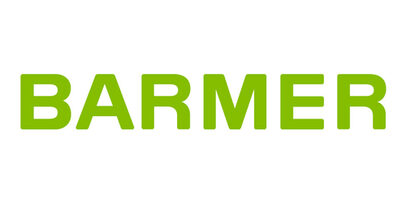 grünes Logo der Krankkasse Barmer
