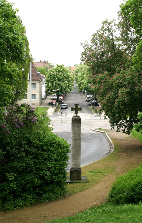 Blick vom Gausspark auf Wendentorwall (Wird bei Klick vergrößert)