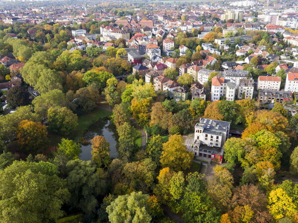 Blick auf die Villa Löbbecke (Wird bei Klick vergrößert)