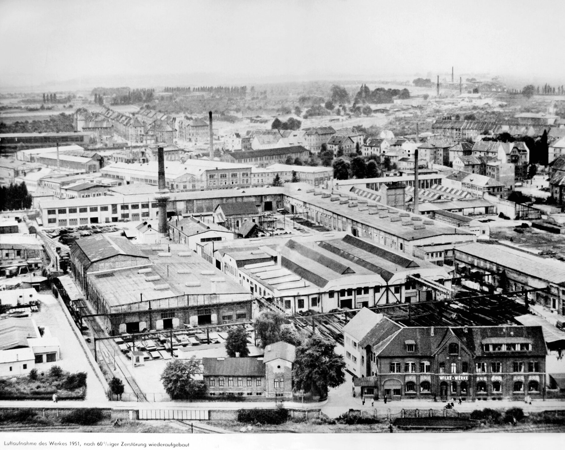 Wilke Werke Luftaufnahme 1951