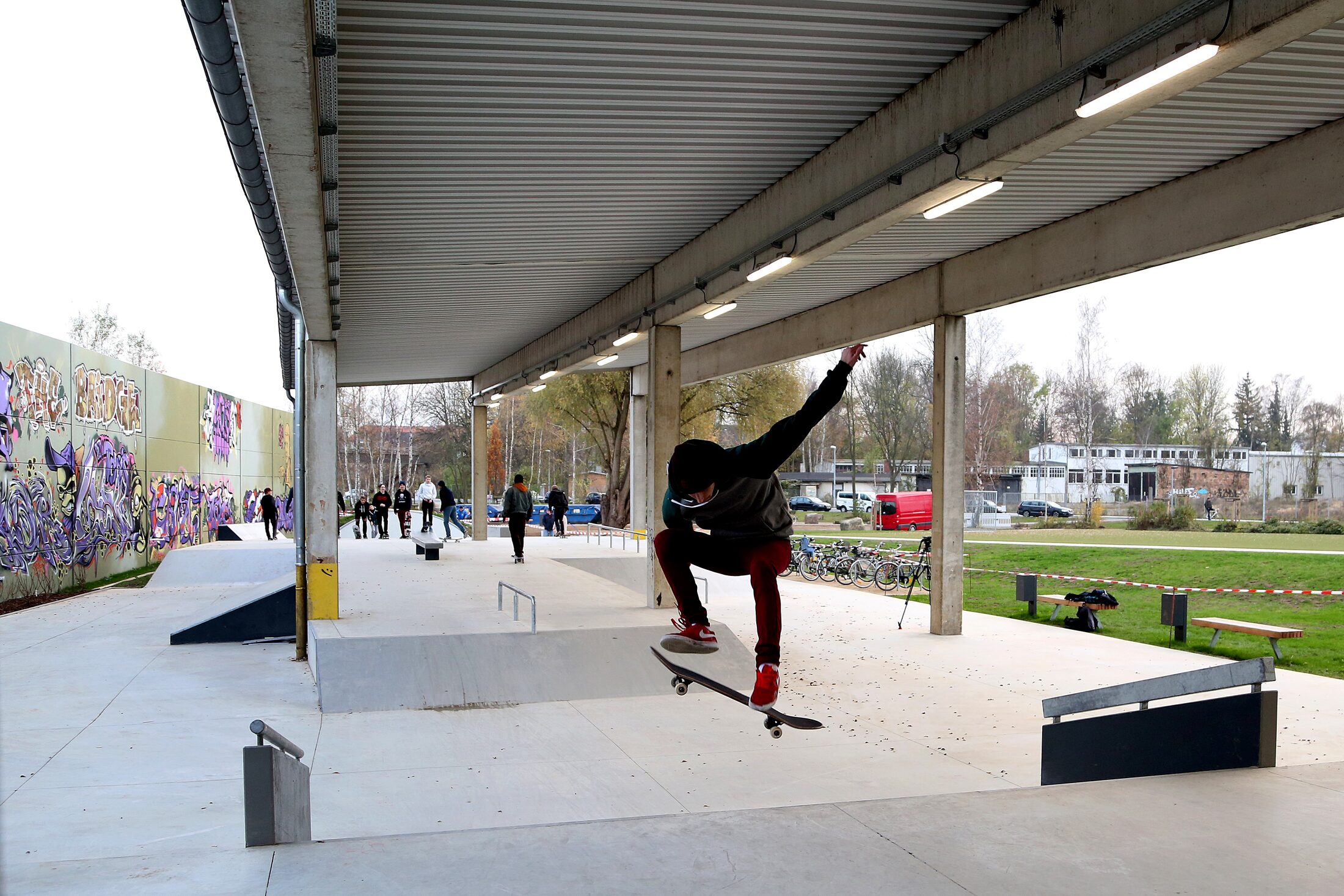 Jugenplatz am Westbahnhof (Wird bei Klick vergrößert)