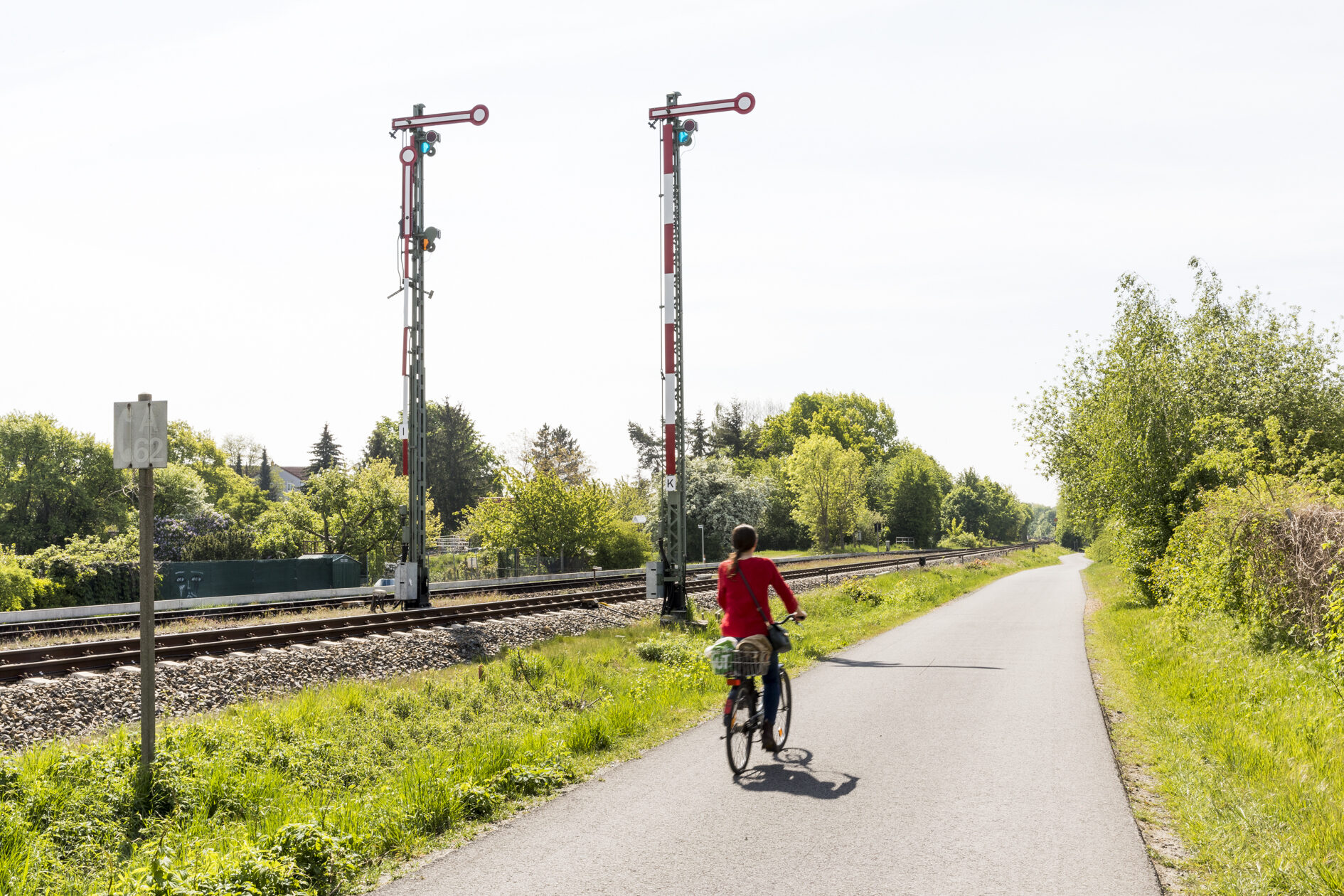 Radfahrer an der Abtstraße (Wird bei Klick vergrößert)