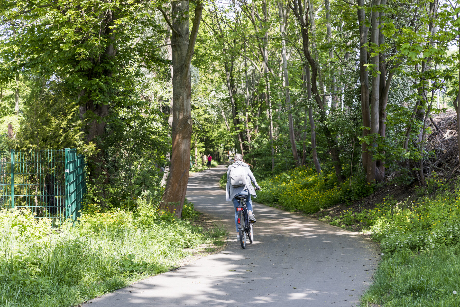 Radfahrer am Gliesmaroder Bahnhof (Wird bei Klick vergrößert)