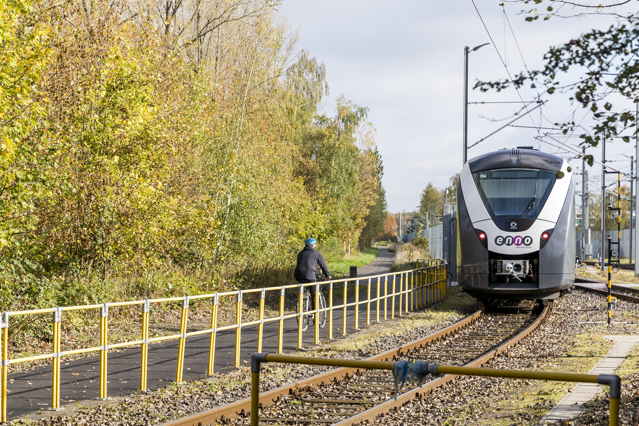 Bahnverkehr an der Borsigstraße (Wird bei Klick vergrößert)