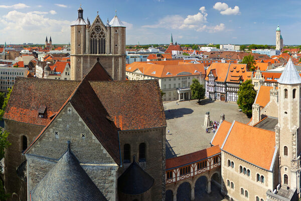 Blick vom Rathausturm (Wird bei Klick vergrößert)