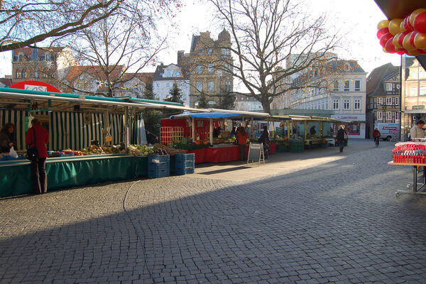 Bauernmarkt auf dem Kohlmarkt (Wird bei Klick vergrößert)