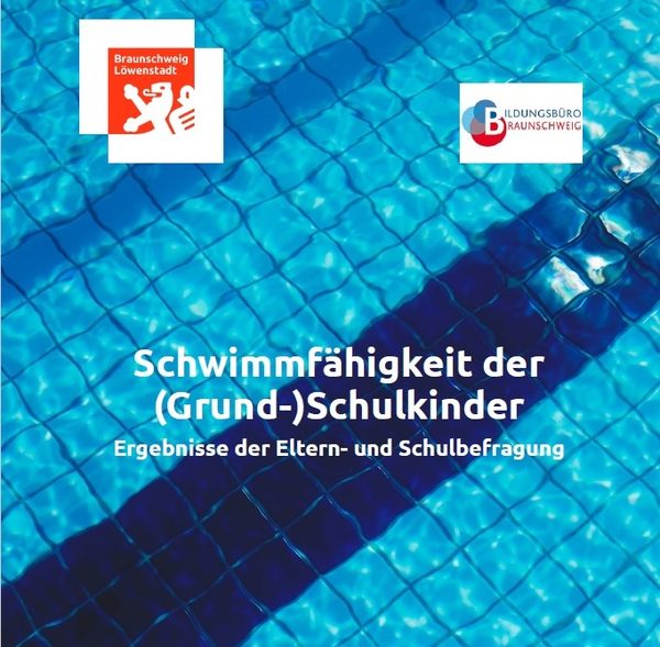 Titelbild des Berichtes über die Schwimmfähigkeit der (Grund-)Schulkinder (Wird bei Klick vergrößert)