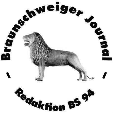 Logo Braunschweiger Journal Redaktion BS 94 Löwe mit Schriftzug