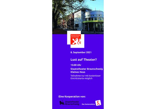Flyer mit Bild Kleines Haus des Staatstheater Braunschweig