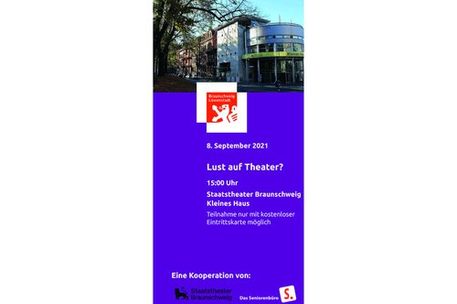 Flyer mit Bild Kleines Haus des Staatstheater Braunschweig