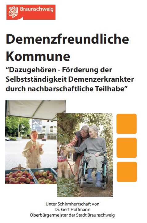 Deckblatt Flyer Demenzfreundliche Kommune (Wird bei Klick vergrößert)