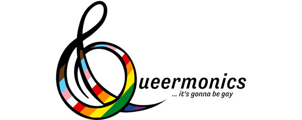 queermonics ...its gonna be gay Logo (Wird bei Klick vergrößert)