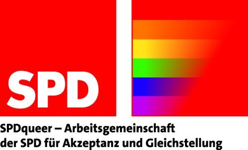 Logo SPDqueer (Wird bei Klick vergrößert)