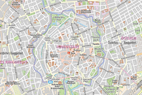 Stadtplan Verkehr Stadt Braunschweig