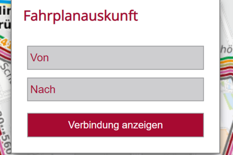 Fahrplanauskunft Vorschau