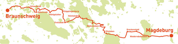 Städtepartnerschaftsradweg, Karte SPR (c) WARMBEIN Kommunikation (Wird bei Klick vergrößert)