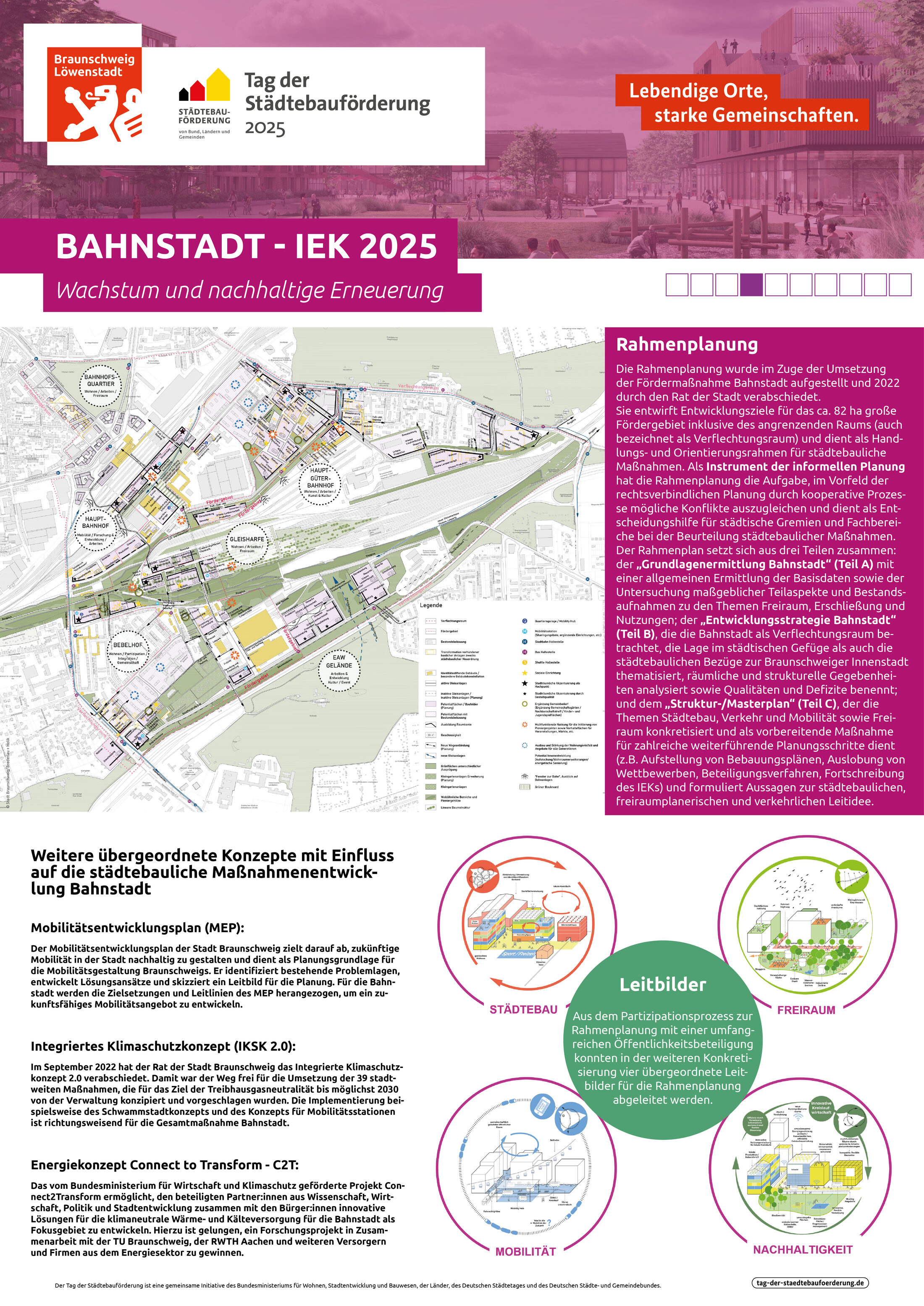 Plakat 4 - Änderung der übergeordneten Rahmenbedingungen: Rahmenplanung (Wird bei Klick vergrößert)