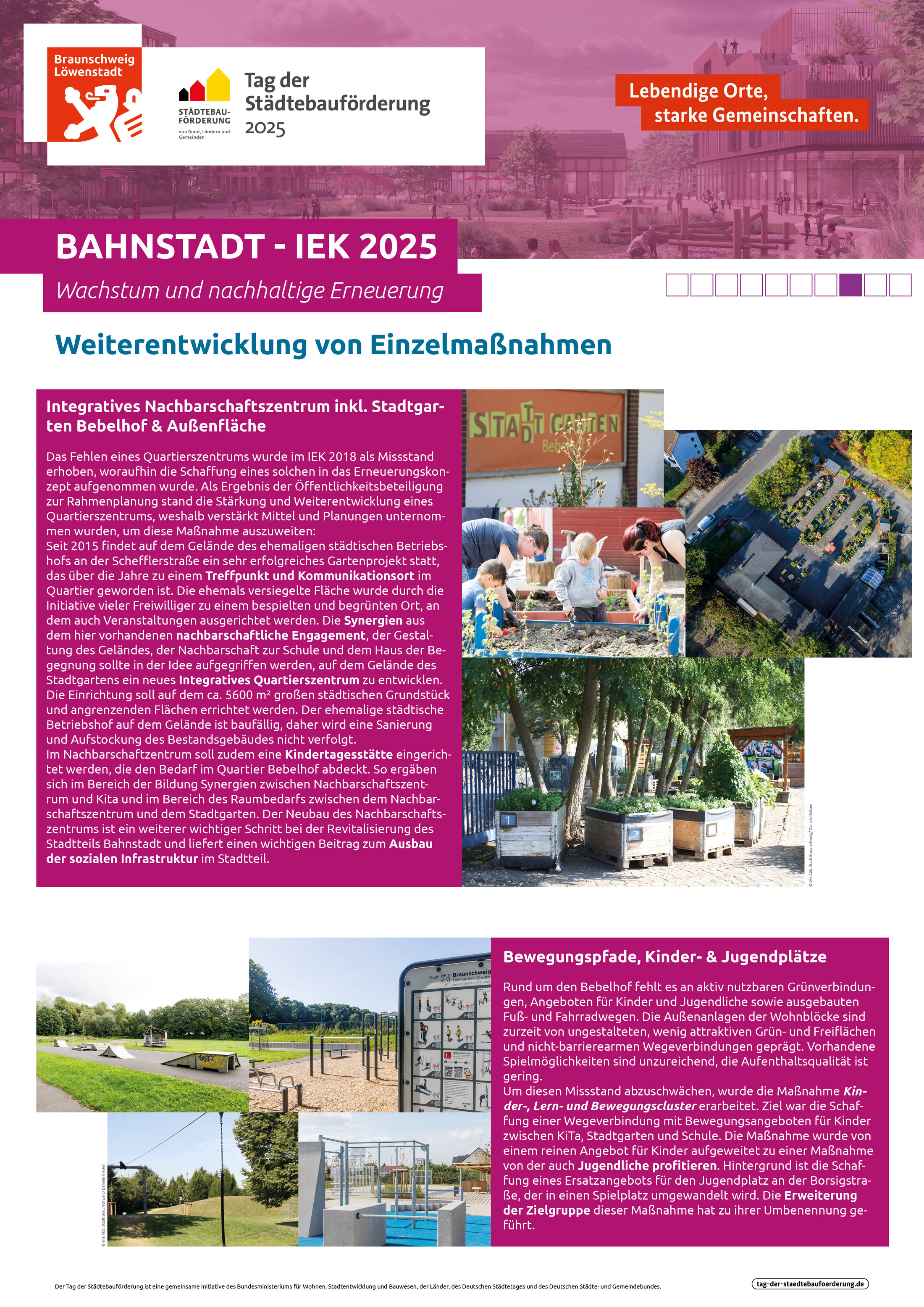 Plakat 8 - Weiterentwicklung von Einzelmaßnahmen (Wird bei Klick vergrößert)