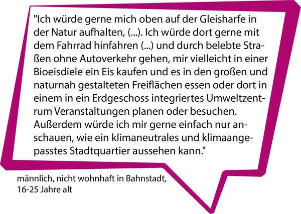 Beitrag aus der Öffentlichkeitsbeteiligung der viele Themen im Bereich Gleisharfe vereint (Wird bei Klick vergrößert)