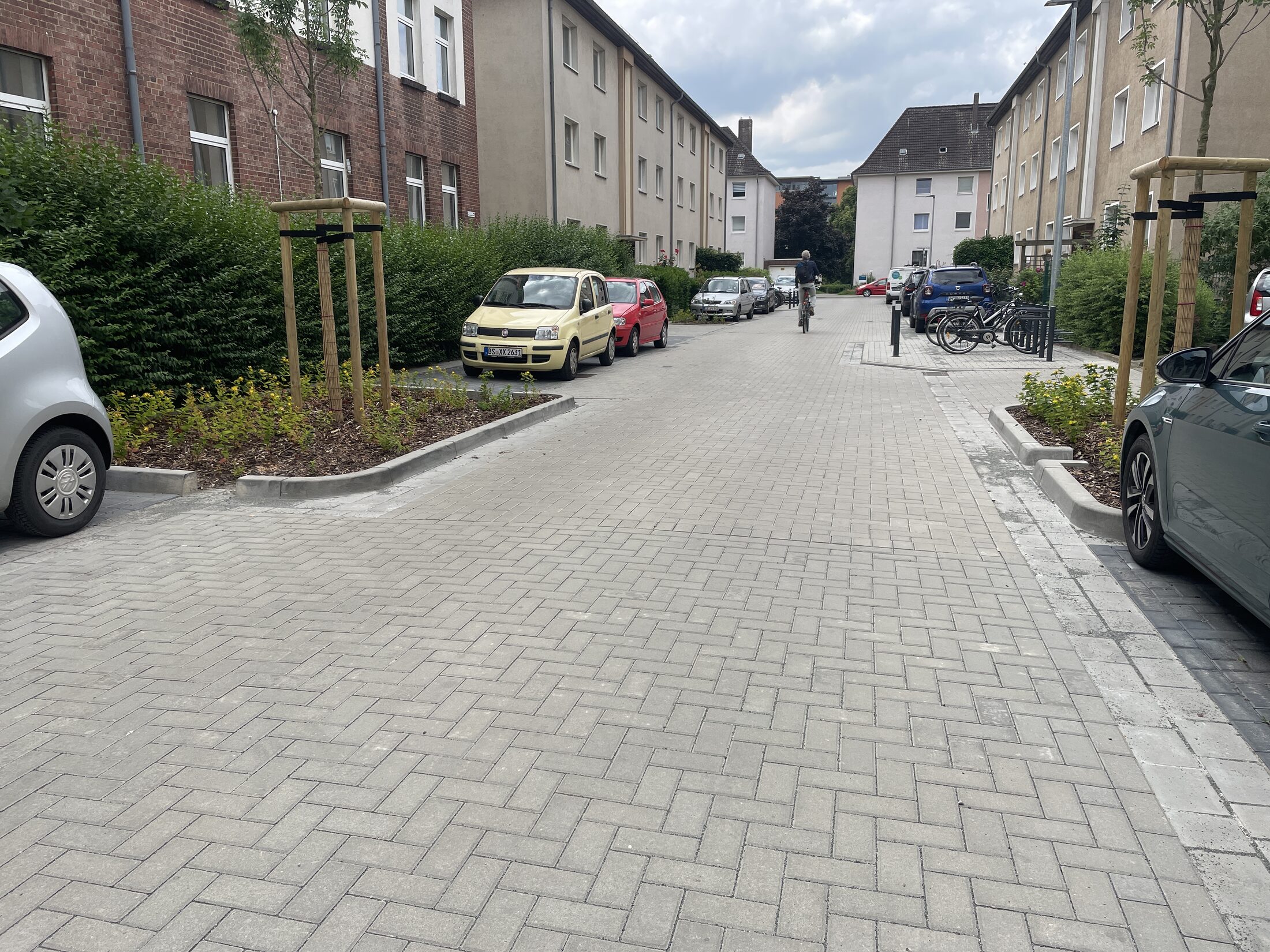 Tannenberg- & Tilsitstraße nach Umgestaltung 2023 (Wird bei Klick vergrößert)