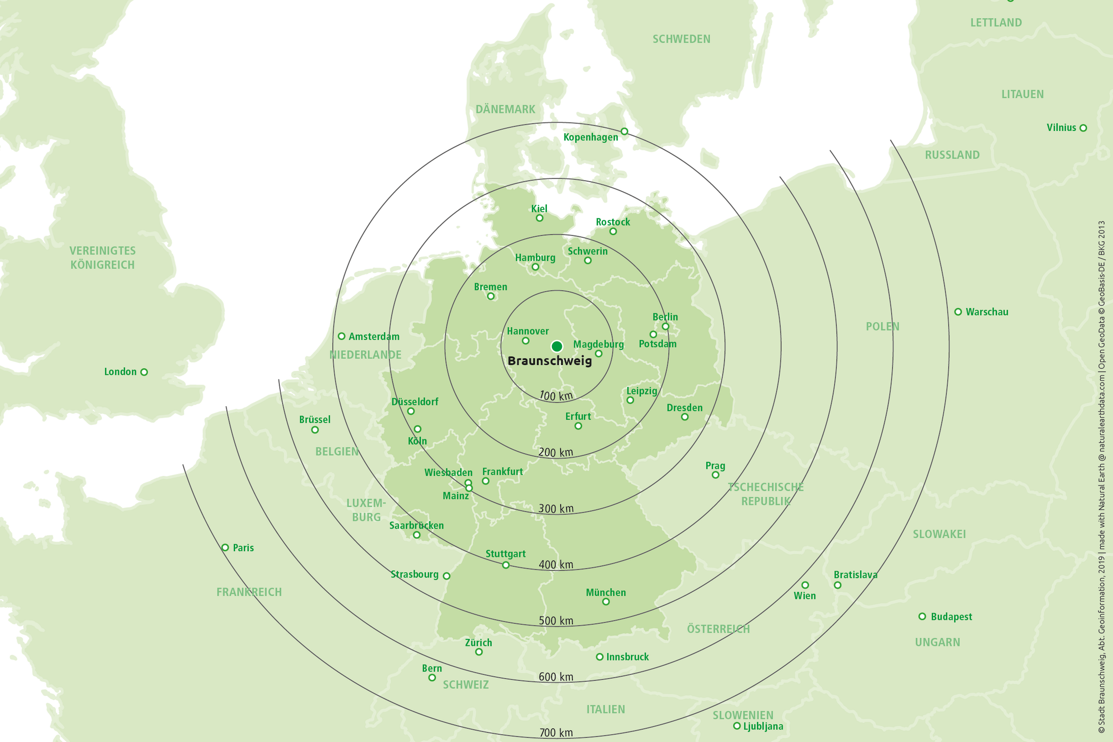 Deutschland- und Europakarte (Wird bei Klick vergrößert)