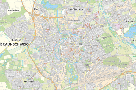 Ausschnitt aus der Stadtübersichtskarte 1:40000