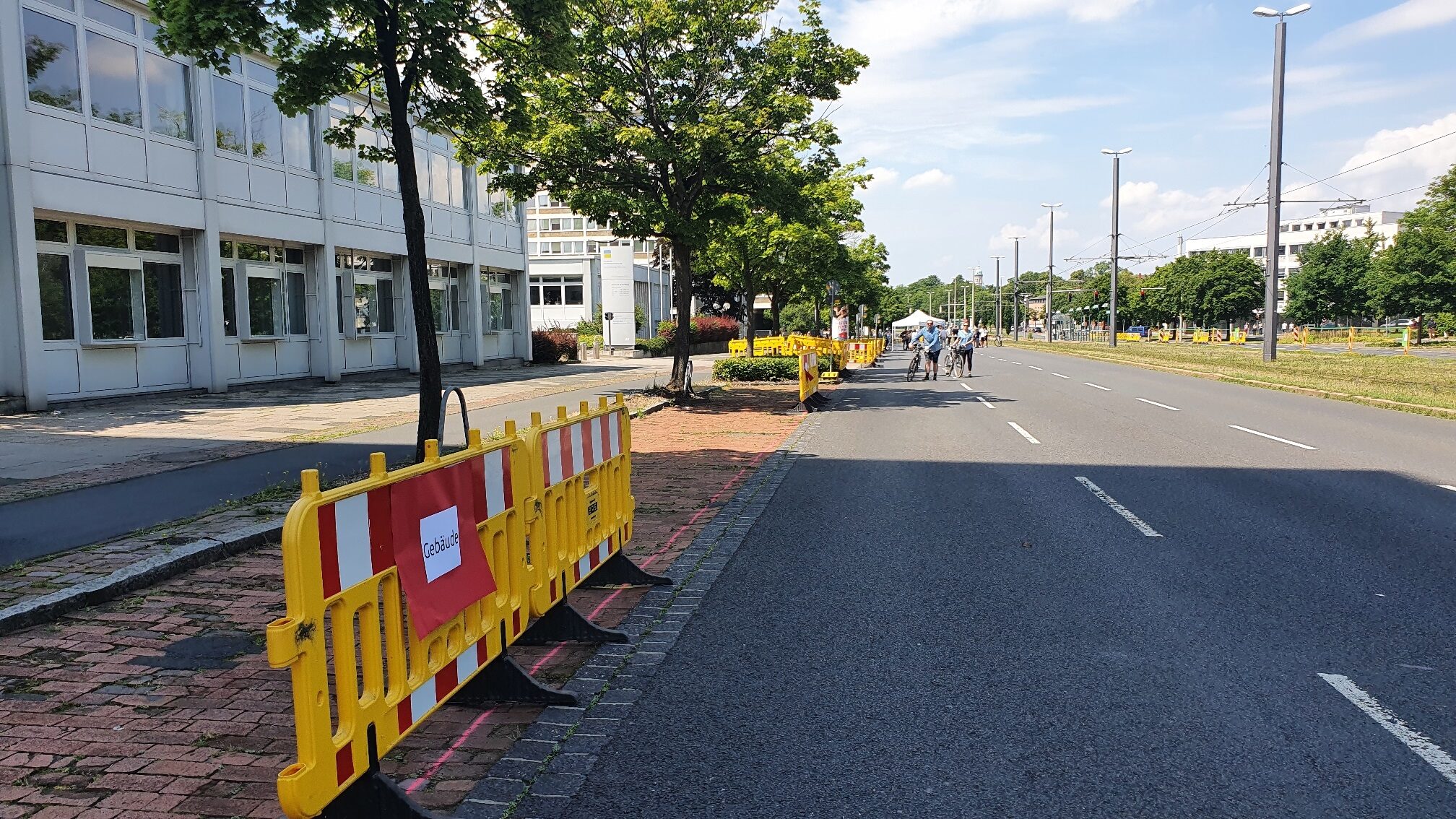 Blick in die Kurt-Schumacher-Straße (Wird bei Klick vergrößert)