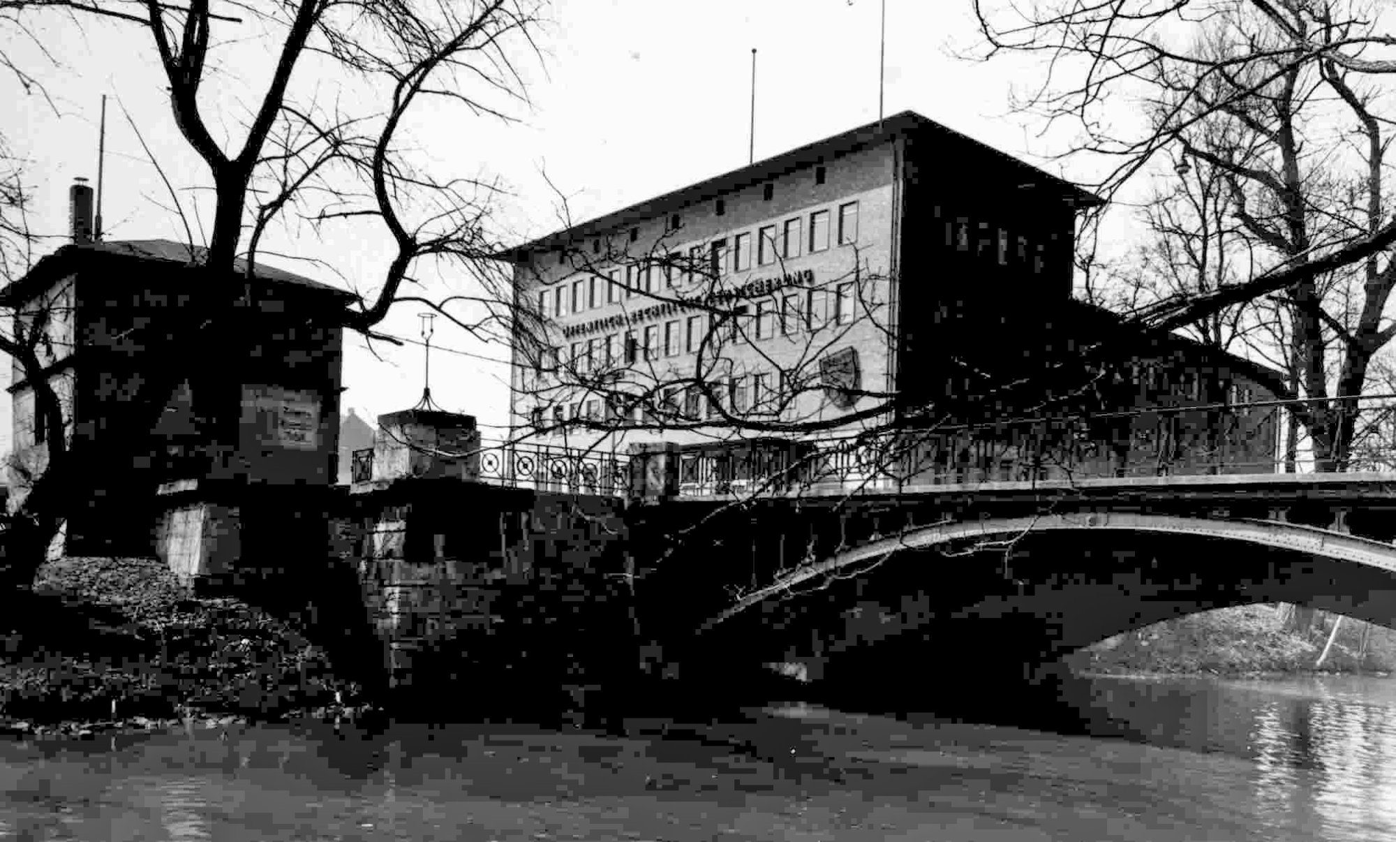 Augusttorbrücke, Ostansicht, um 1955