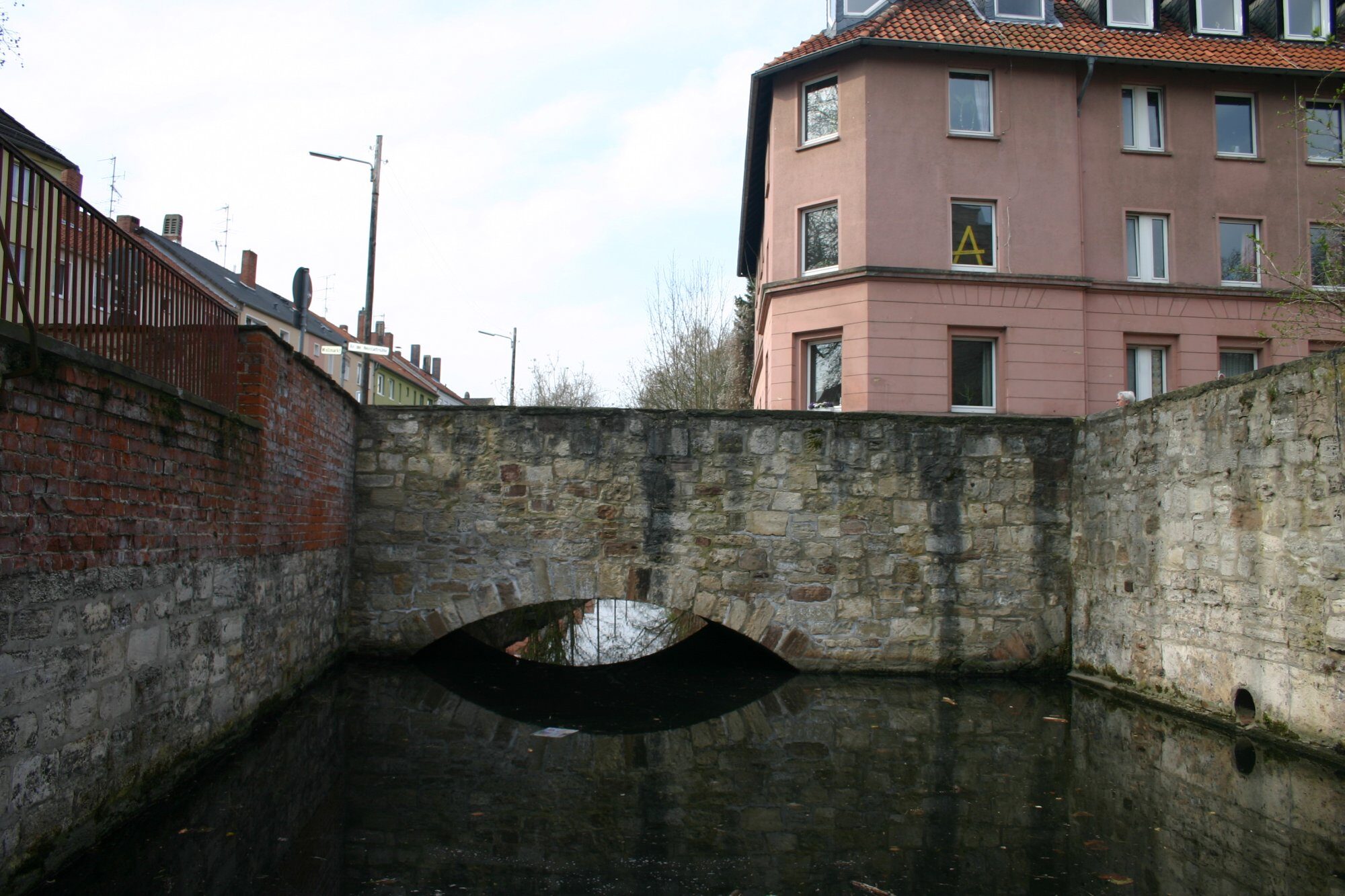 Brücke Neustadtmühle, Nordostansicht, 2010 (Wird bei Klick vergrößert)