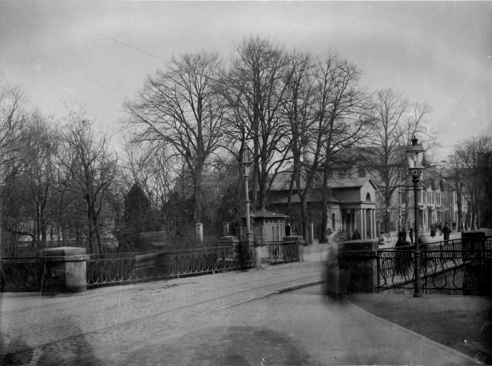 Fallerslebertorbrücke, Westansicht, vor 1904 (Wird bei Klick vergrößert)