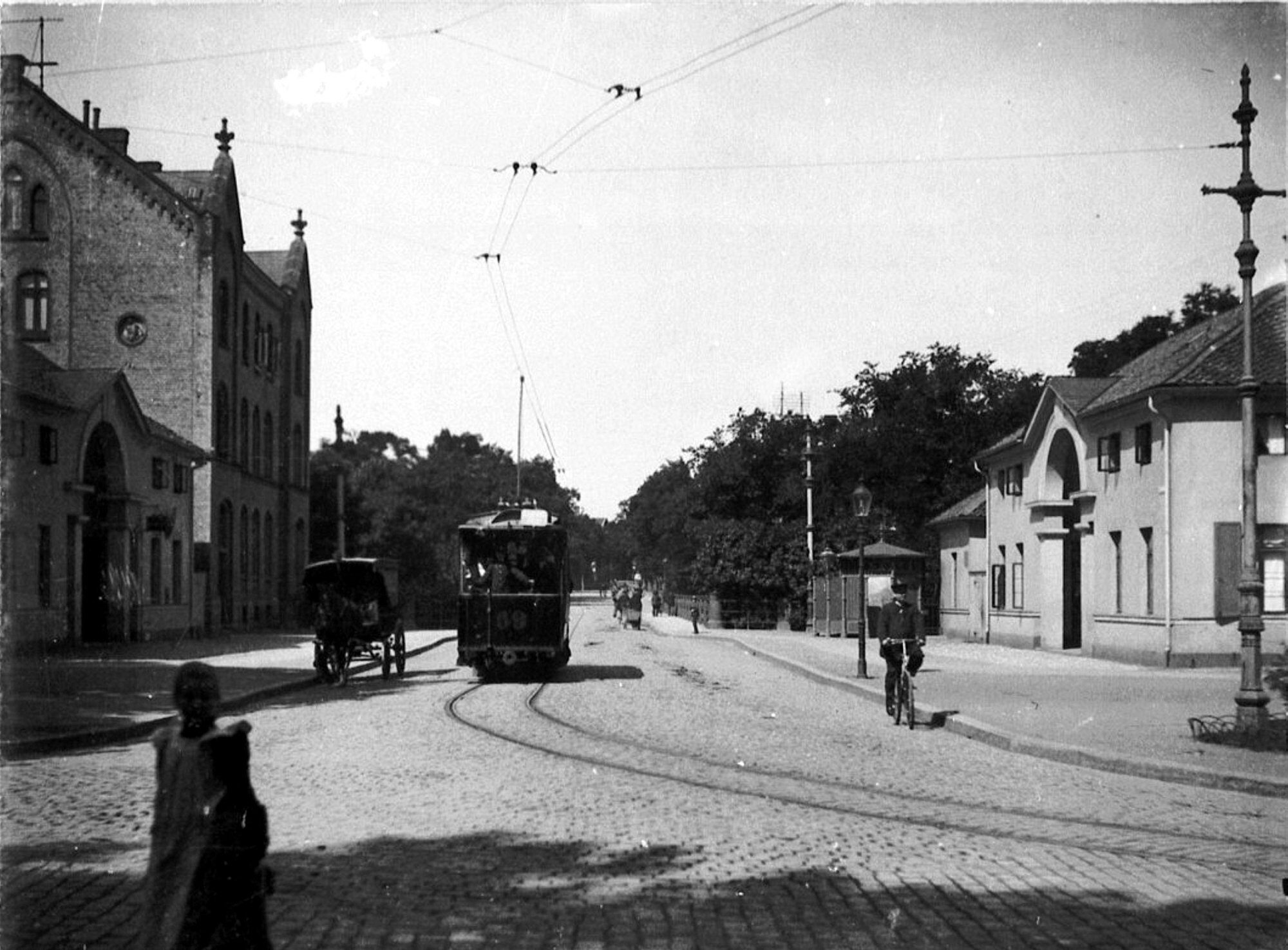 Petritorbrücke, Ostansicht Petritor, um 1900 (Wird bei Klick vergrößert)