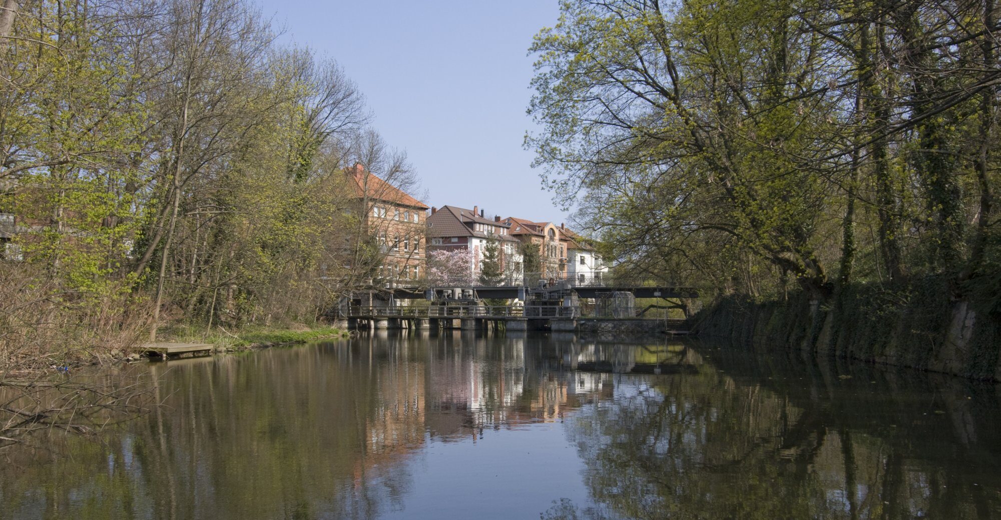 Petriwehrbrücke, Südwestansicht, 2010 (Wird bei Klick vergrößert)