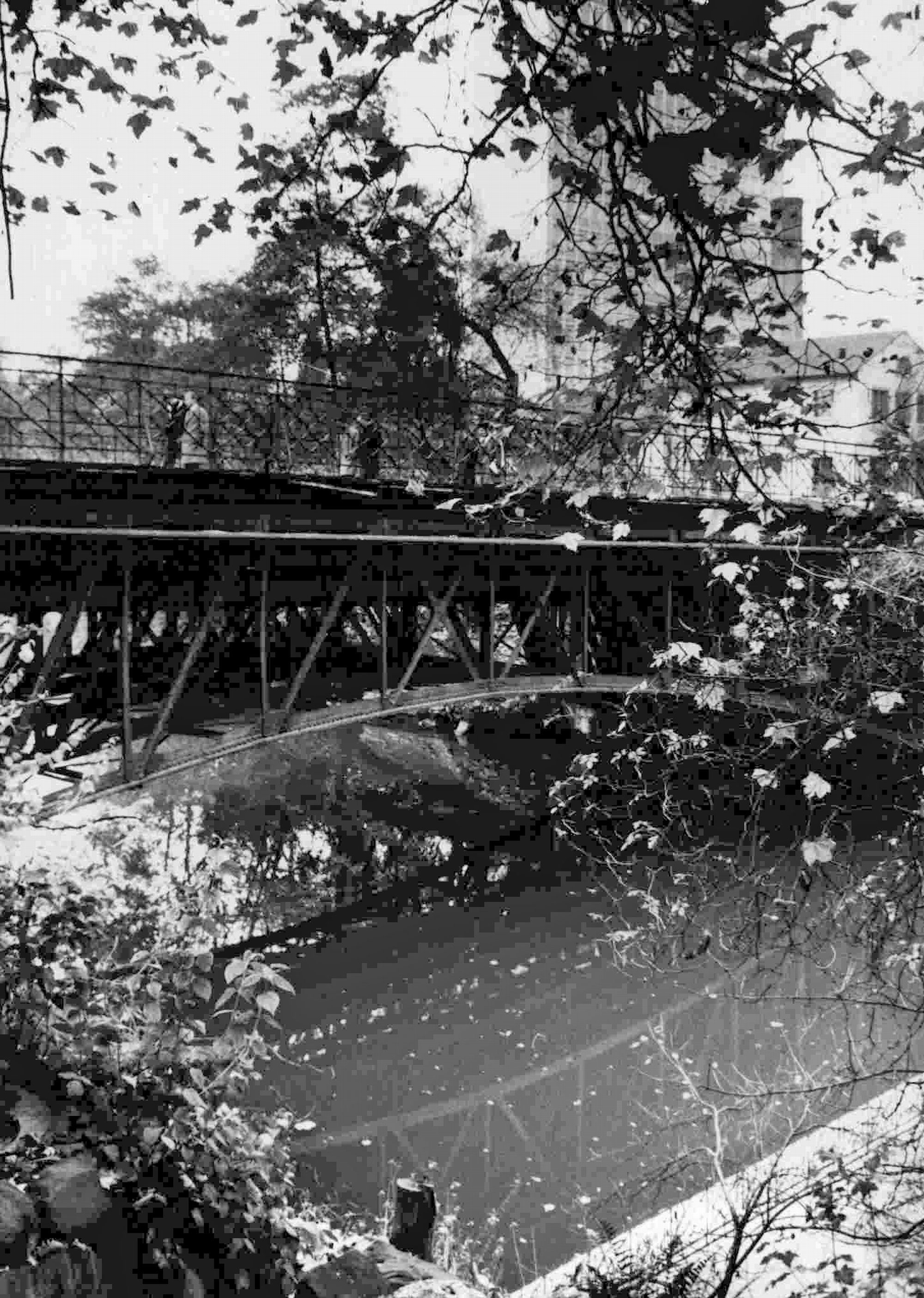 Pockelsbrücke, Südostansicht, um 1960 (Wird bei Klick vergrößert)