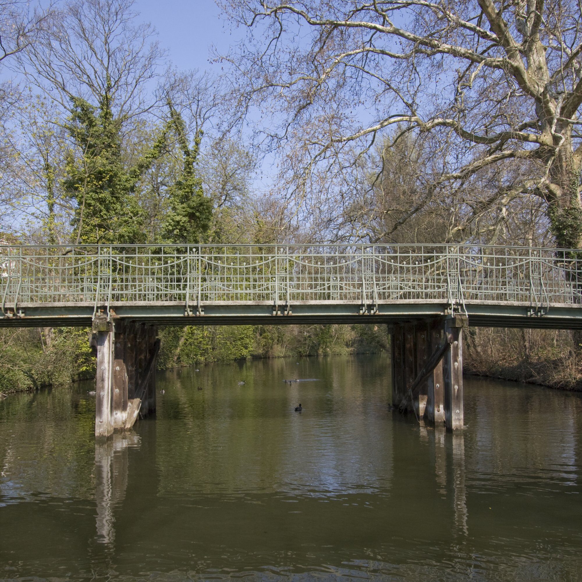 Sidonienbrücke, Südansicht, Detail, 2010 (Wird bei Klick vergrößert)