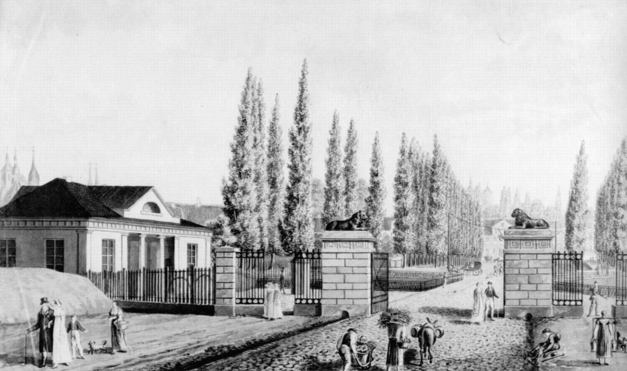 Steintorbrücke, Ostansicht, 1823 (Wird bei Klick vergrößert)