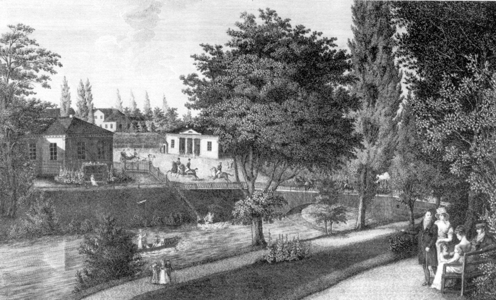 Steintorbrücke, Nordwestansicht, 1823 (Wird bei Klick vergrößert)