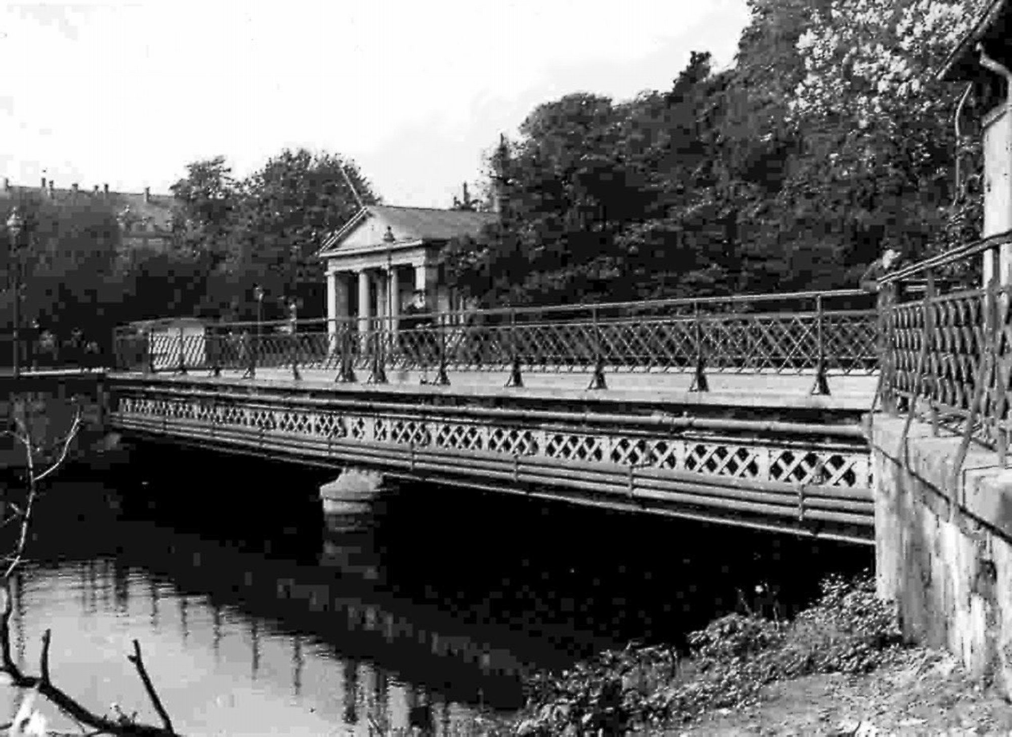 endentorbrücke, Nordostansicht, um 1900 (Wird bei Klick vergrößert)