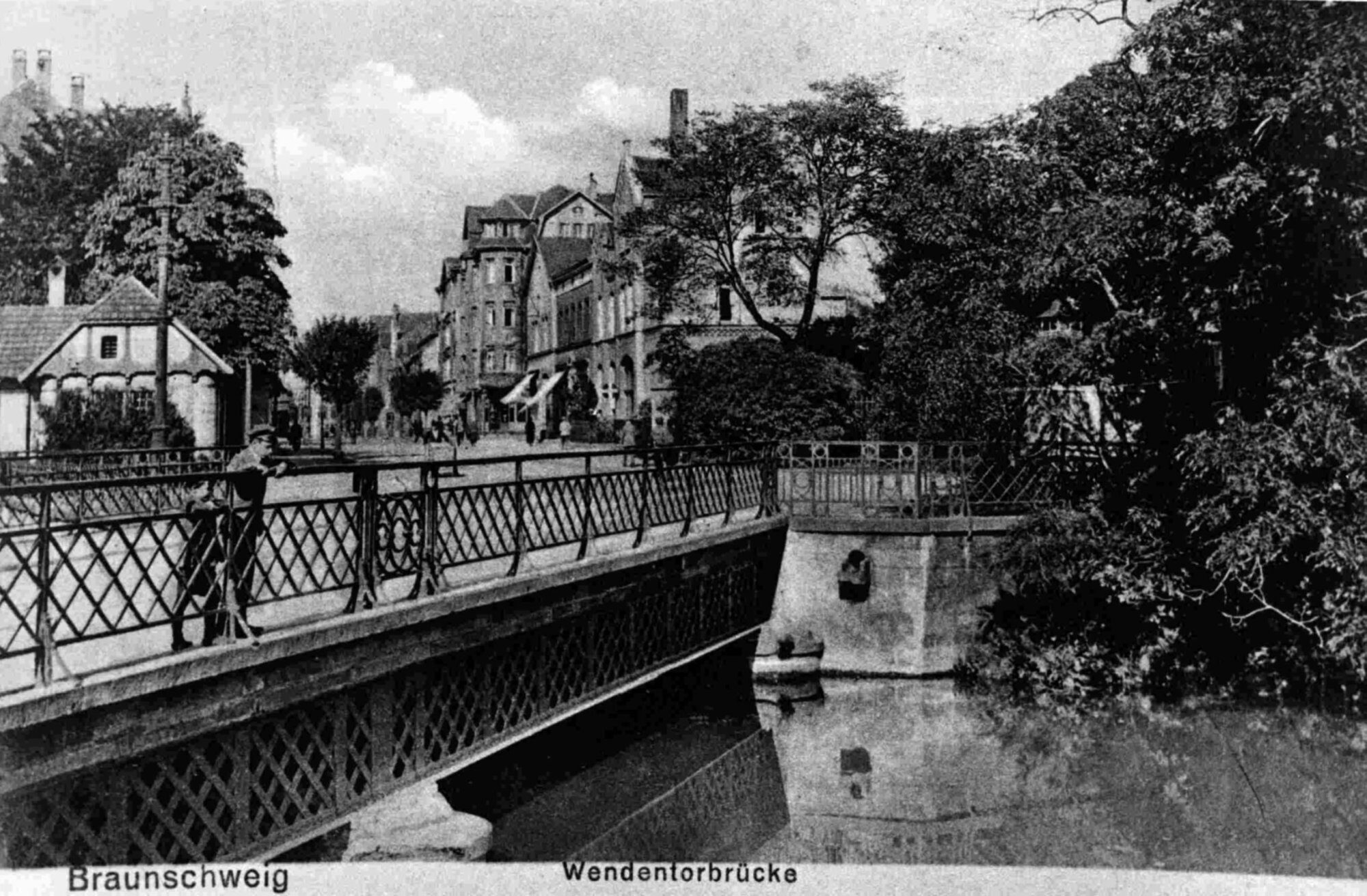 Wendentorbrücke, Südostansicht, um 1900 (Wird bei Klick vergrößert)