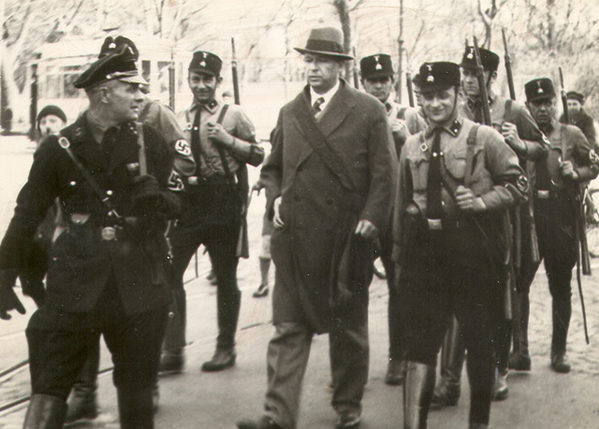 Verhaftung des Oberbürgermeisters Ernst Böhme am 23.März 1933 (Wird bei Klick vergrößert)