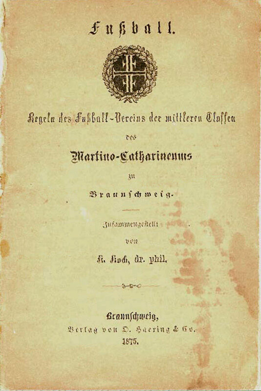 Regelheft von 1875 (Wird bei Klick vergrößert)