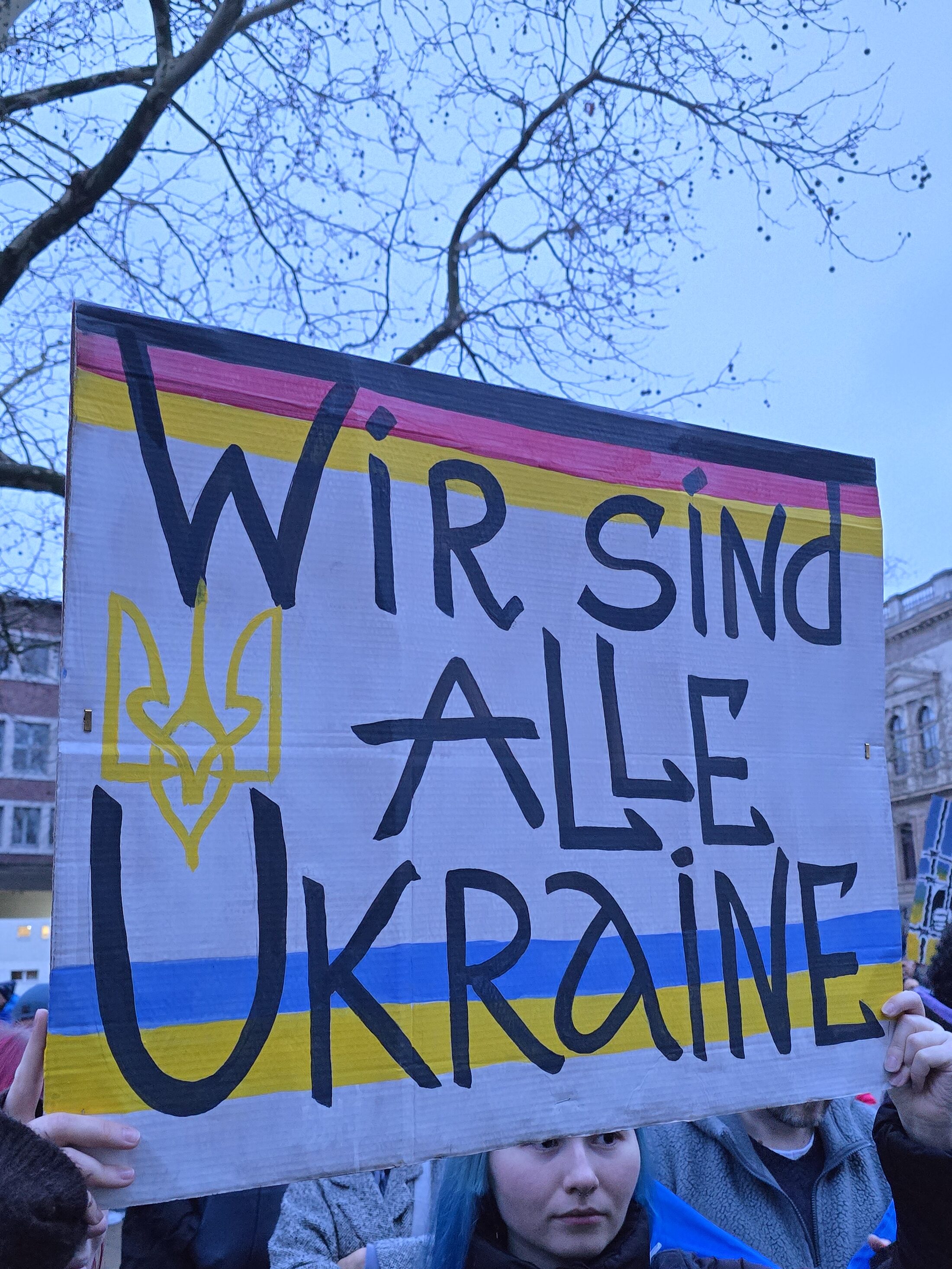 Solidaritätsbekundung (Wird bei Klick vergrößert)