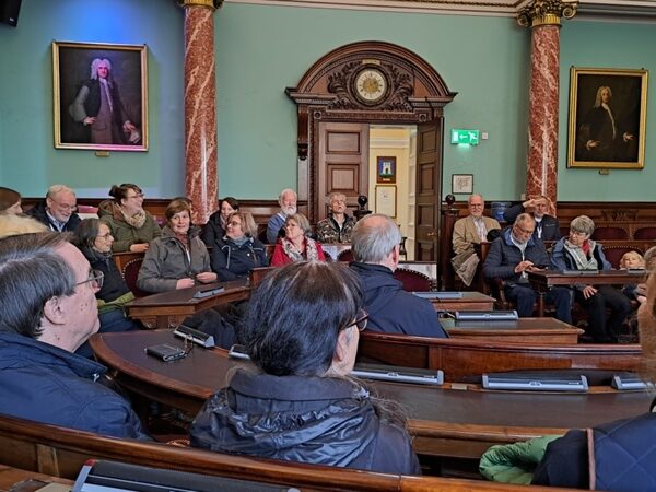 Empfang des Münsterchor St. Aegidien in der Guildhall in Bath. (Wird bei Klick vergrößert)