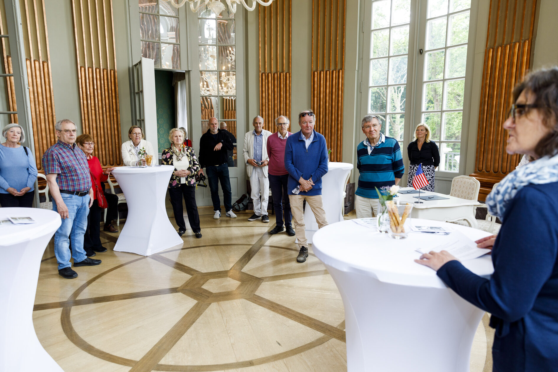 Empfang im Schloss Richmond. (Wird bei Klick vergrößert)