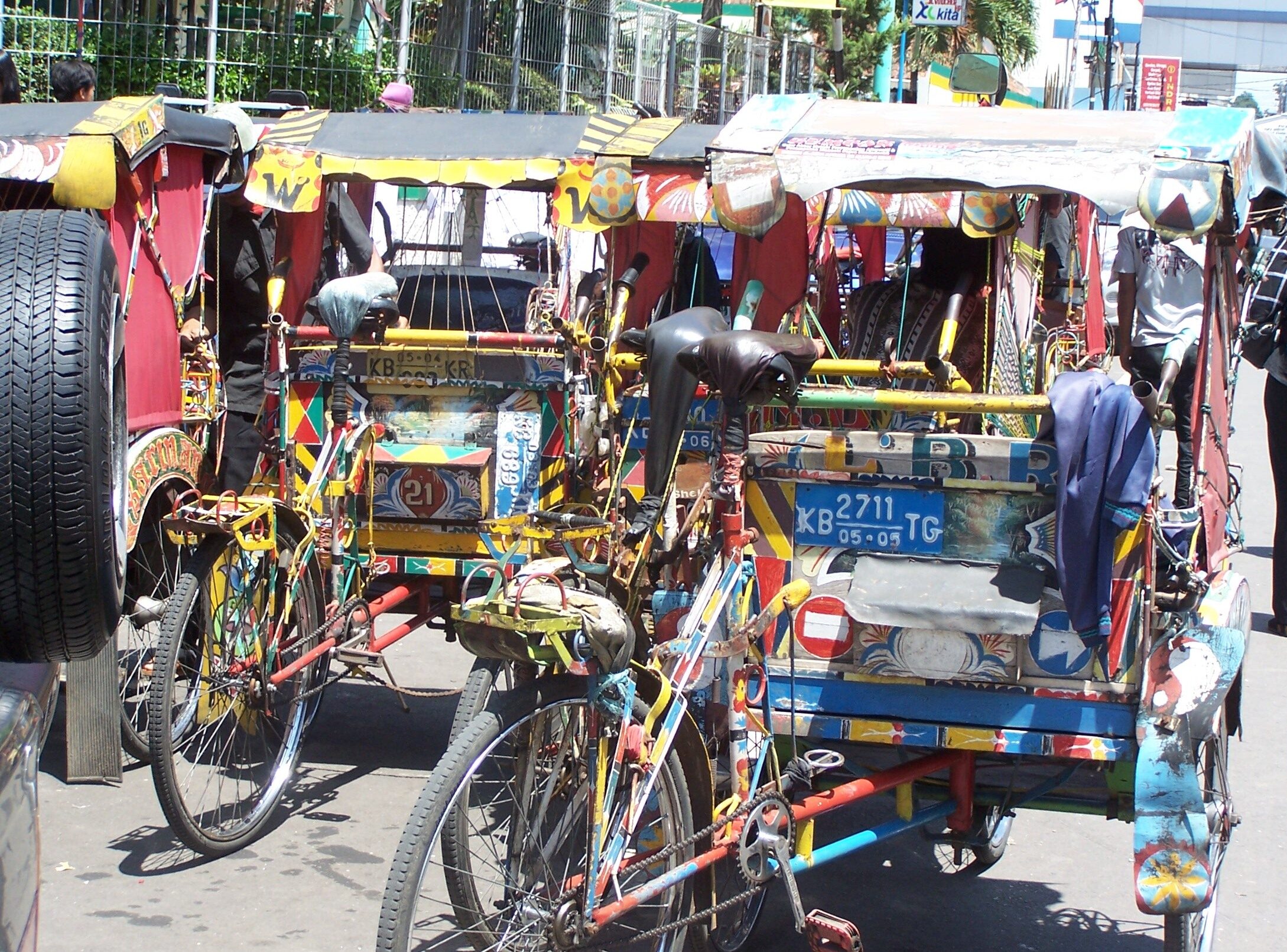 Fahrradrikscha in Bandung (Zoom on click)