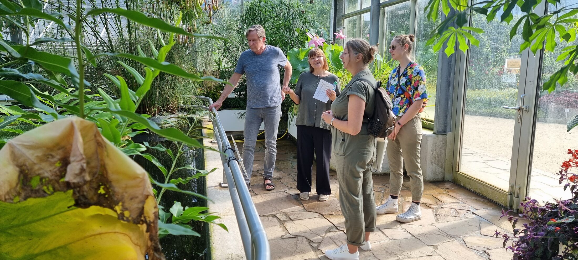 Besuch des Botanischen Gartens. (Wird bei Klick vergrößert)