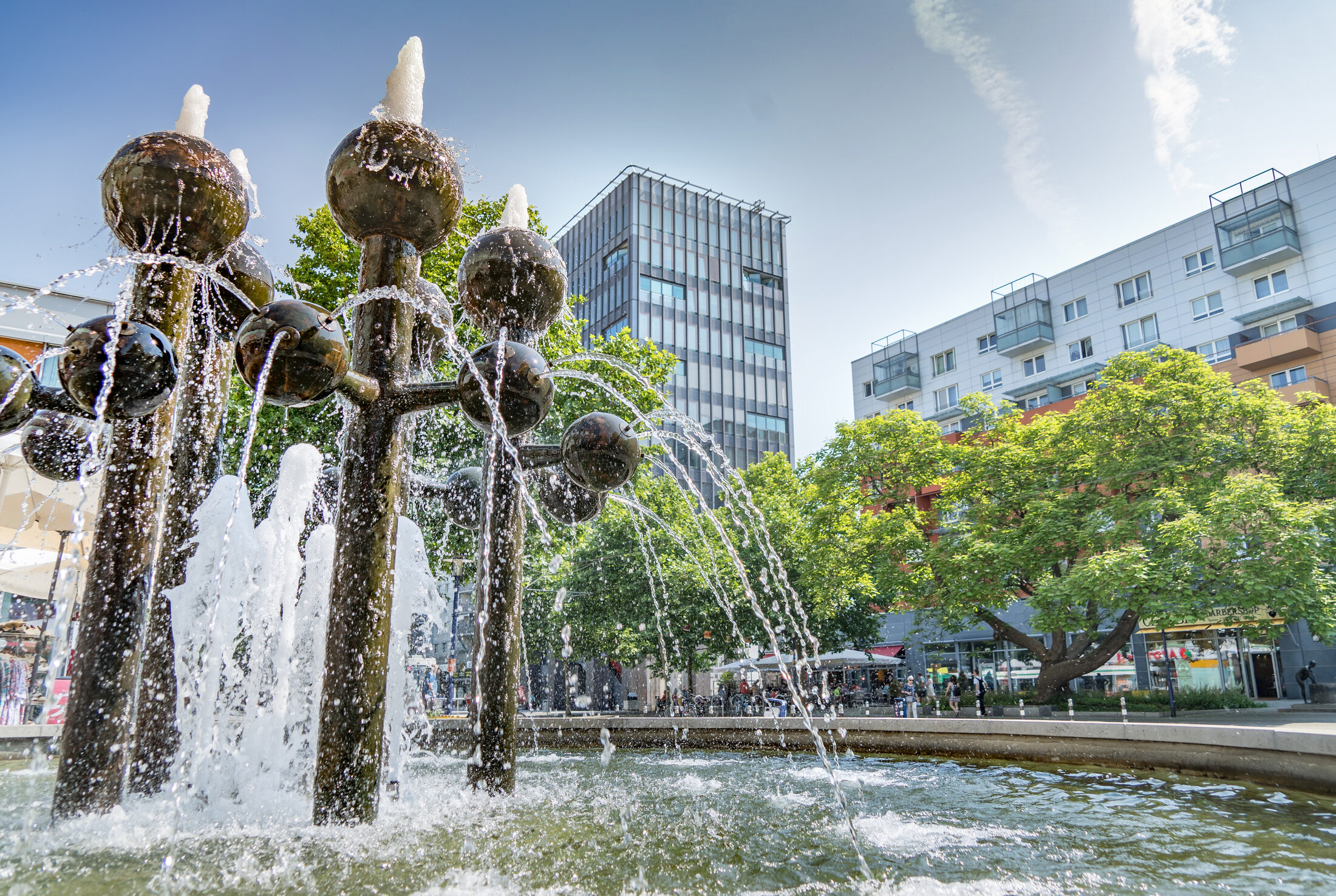 Kugelbrunnen am Katharinenturm (Wird bei Klick vergrößert)