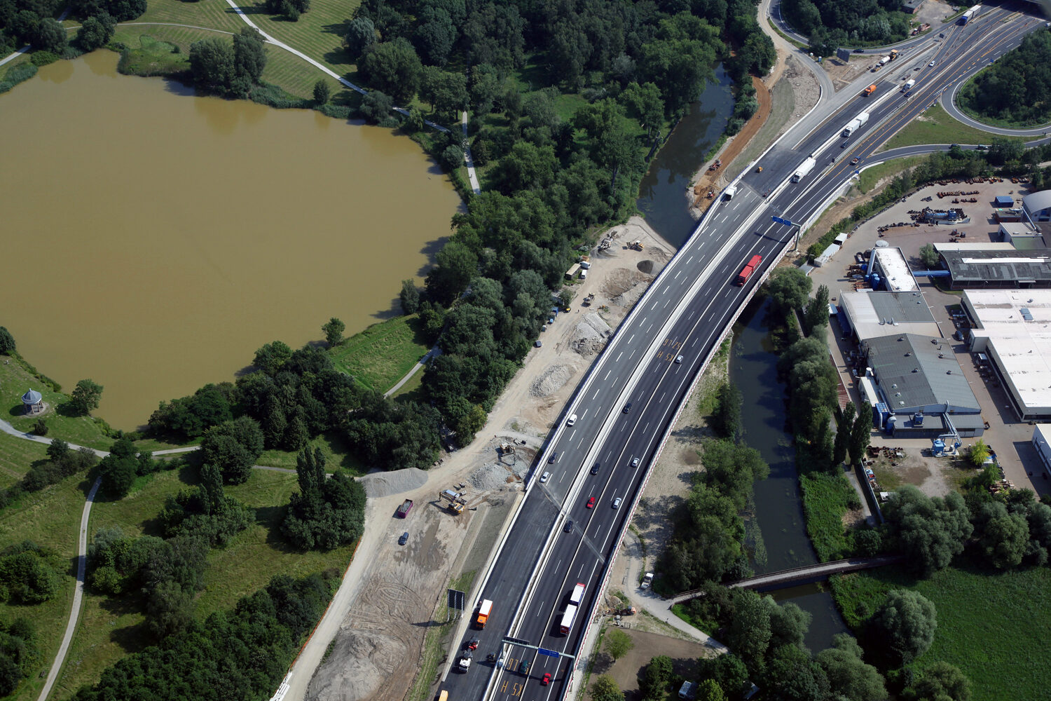 Okerbrücke von Westen (Wird bei Klick vergrößert)