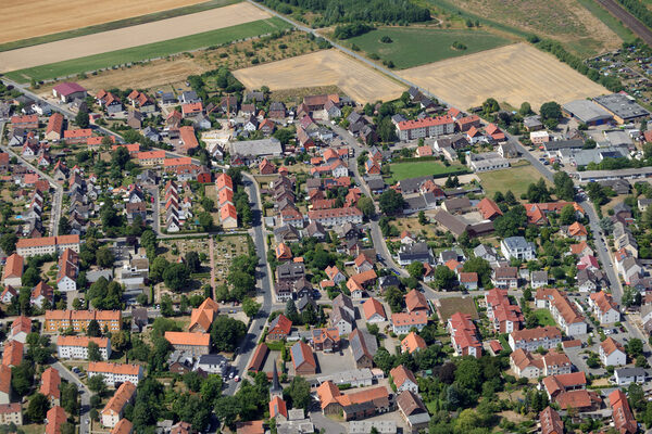 Ortskern von Osten, 30.07.2018 (Wird bei Klick vergrößert)