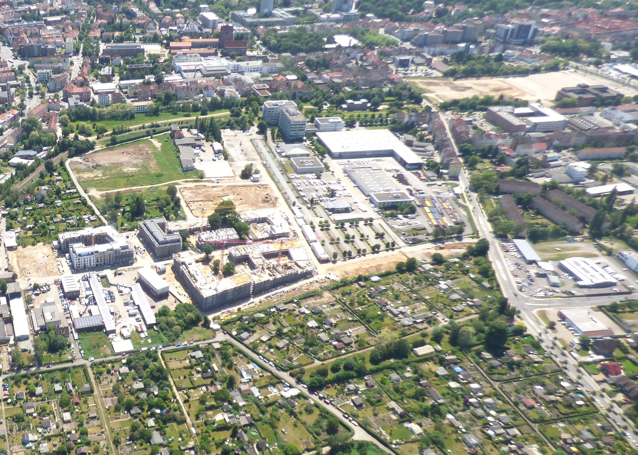 Luftbild Baugebiet Taubenstraße Mai 2018 (Wird bei Klick vergrößert)