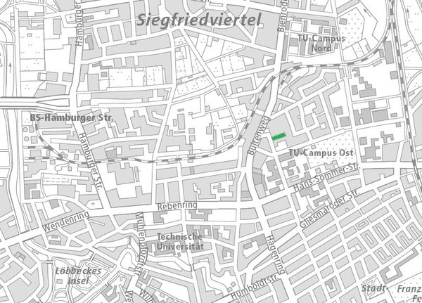 Die Flotowstraße im Nördlichen Ringgebiet (1 : 40.000) (Wird bei Klick vergrößert)